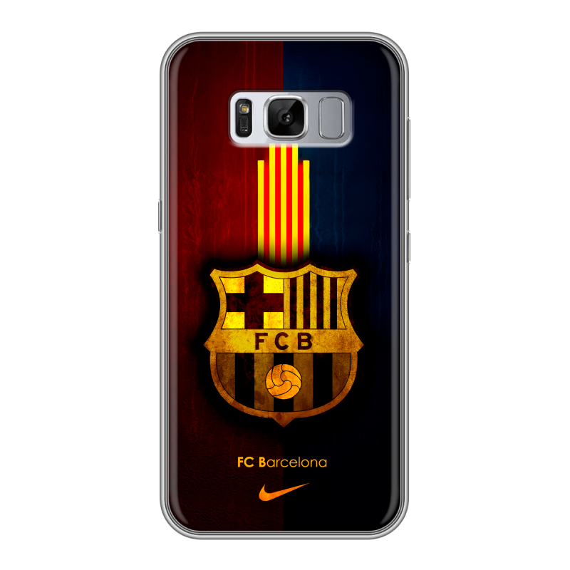 Силиконовый противоударный чехол на Samsung Galaxy S8 Plus с принтом Барселона Barcelona Силиконовый противоударный чехол на Samsung Galaxy S8 Plus с принтом Барселона Barcelona