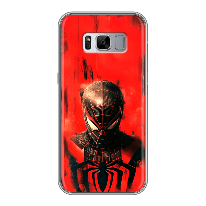 Силиконовый чехол на Samsung Galaxy S8 Plus с принтом человек паук spiderman Силиконовый чехол на Samsung Galaxy S8 Plus с принтом человек паук spiderman