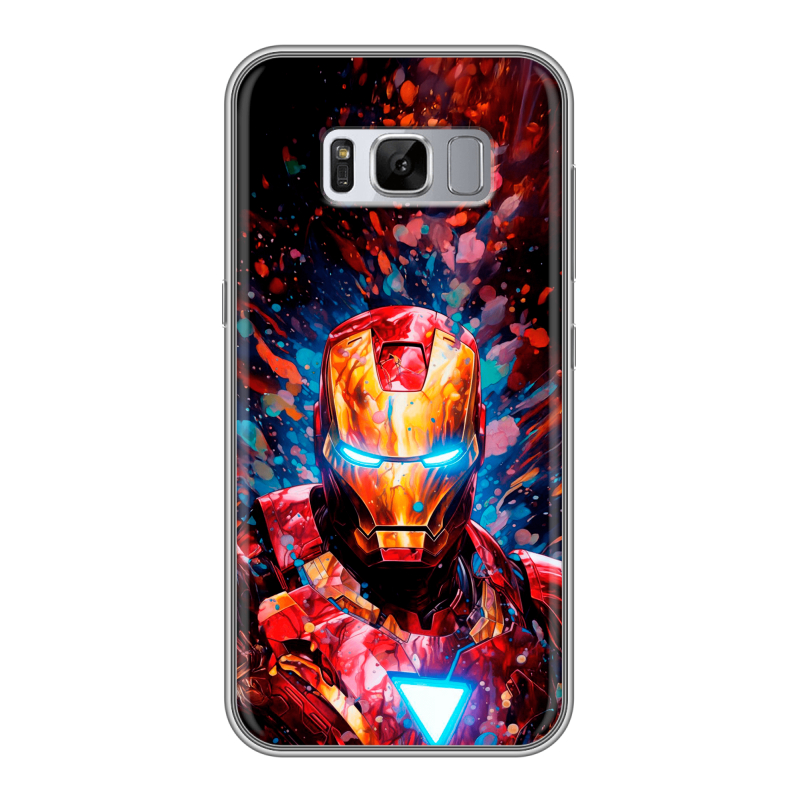Силиконовый чехол на Samsung Galaxy S8 Plus с принтом Железный человек Ironman Силиконовый чехол на Samsung Galaxy S8 Plus с принтом Железный человек Ironman