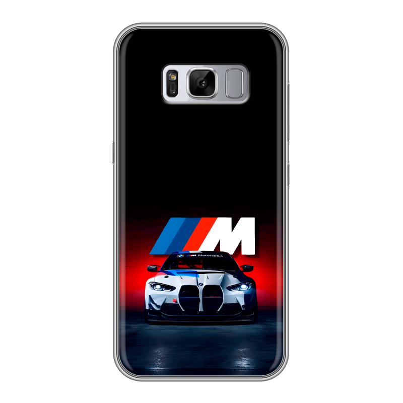 Силиконовый противоударный чехол на Samsung Galaxy S8 Plus с принтом БМВ BMW Силиконовый противоударный чехол на Samsung Galaxy S8 Plus с принтом БМВ BMW