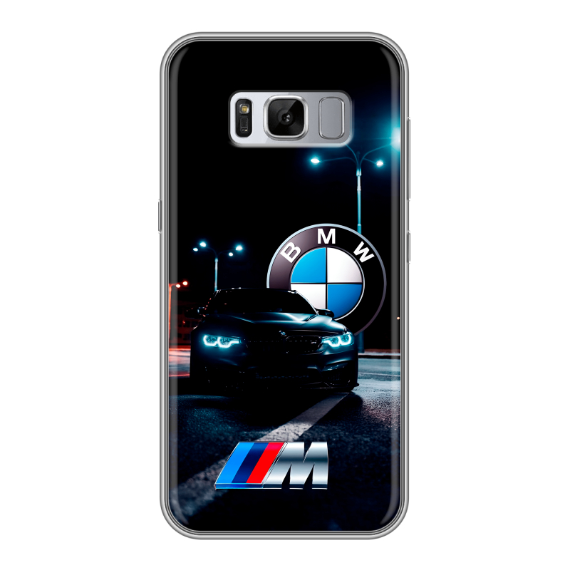 Силиконовый противоударный чехол на Samsung Galaxy S8 Plus с принтом БМВ BMW Силиконовый противоударный чехол на Samsung Galaxy S8 Plus с принтом БМВ BMW