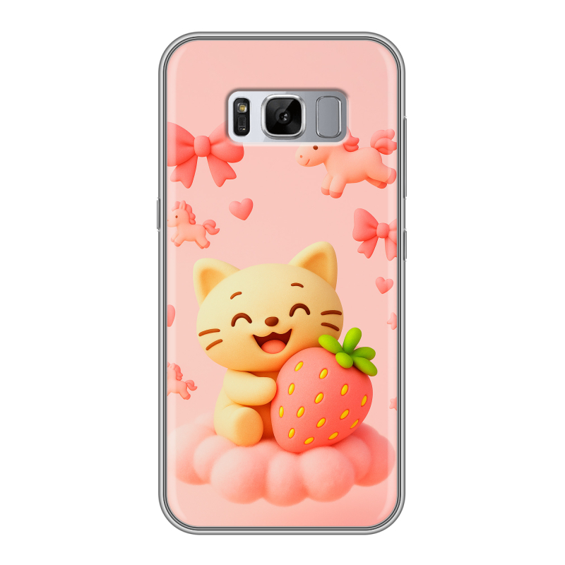 Силиконовый противоударный чехол на Samsung Galaxy S8 Plus с принтом для девочек Силиконовый противоударный чехол на Samsung Galaxy S8 Plus с принтом для девочек