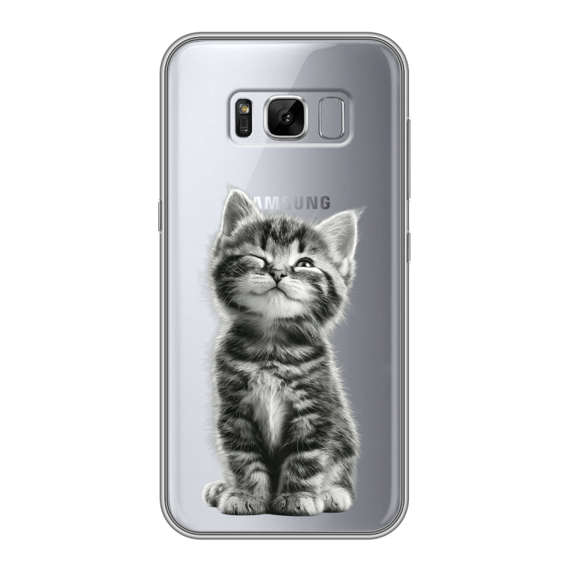 Силиконовый противоударный чехол на Samsung Galaxy S8 Plus с принтом Котенок Силиконовый противоударный чехол на Samsung Galaxy S8 Plus с принтом Котенок
