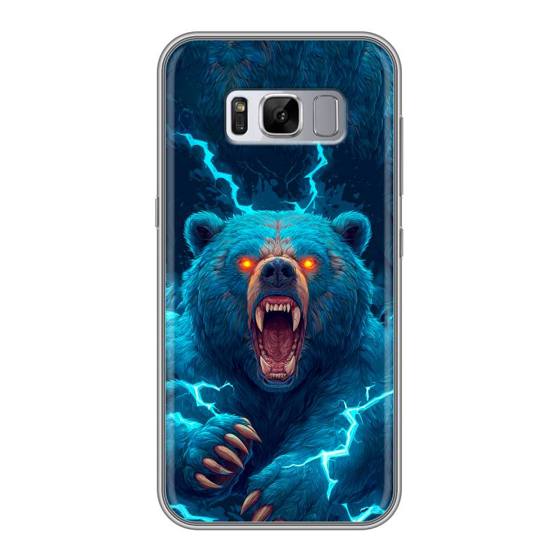 Силиконовый чехол на Samsung Galaxy S8 Plus с принтом Медведь Силиконовый чехол на Samsung Galaxy S8 Plus с принтом Медведь