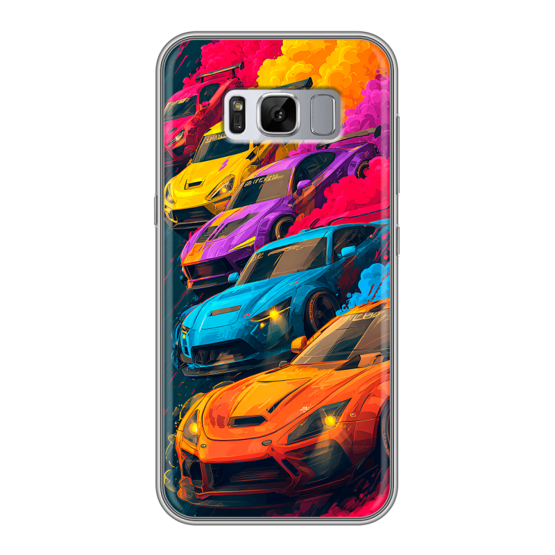 Силиконовый чехол на Samsung Galaxy S8 Plus с принтом Тачки Силиконовый чехол на Samsung Galaxy S8 Plus с принтом Тачки
