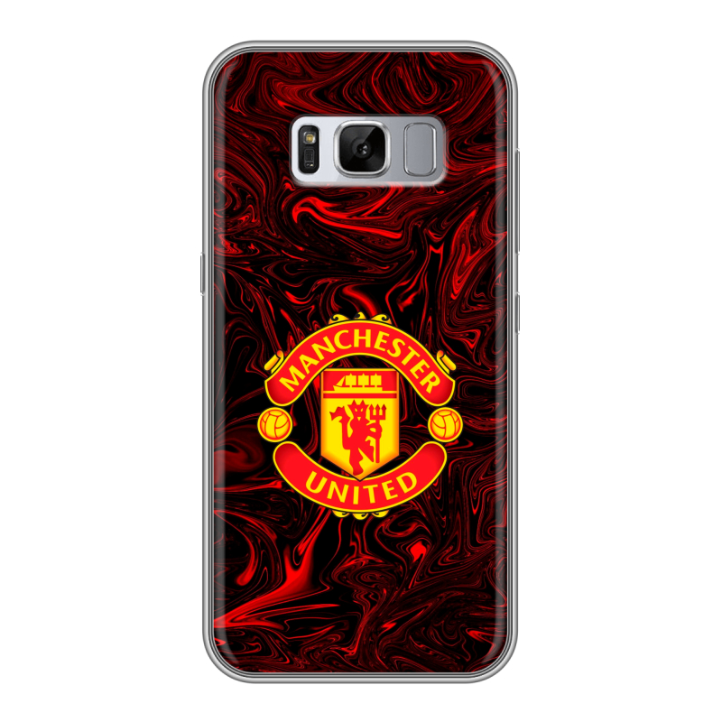 Силиконовый чехол на Samsung Galaxy S8 Plus с принтом Manchester United Силиконовый чехол на Samsung Galaxy S8 Plus с принтом Manchester United