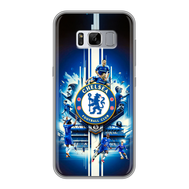Силиконовый чехол на Samsung Galaxy S8 Plus с принтом Chelsea Челси Силиконовый чехол на Samsung Galaxy S8 Plus с принтом Chelsea Челси