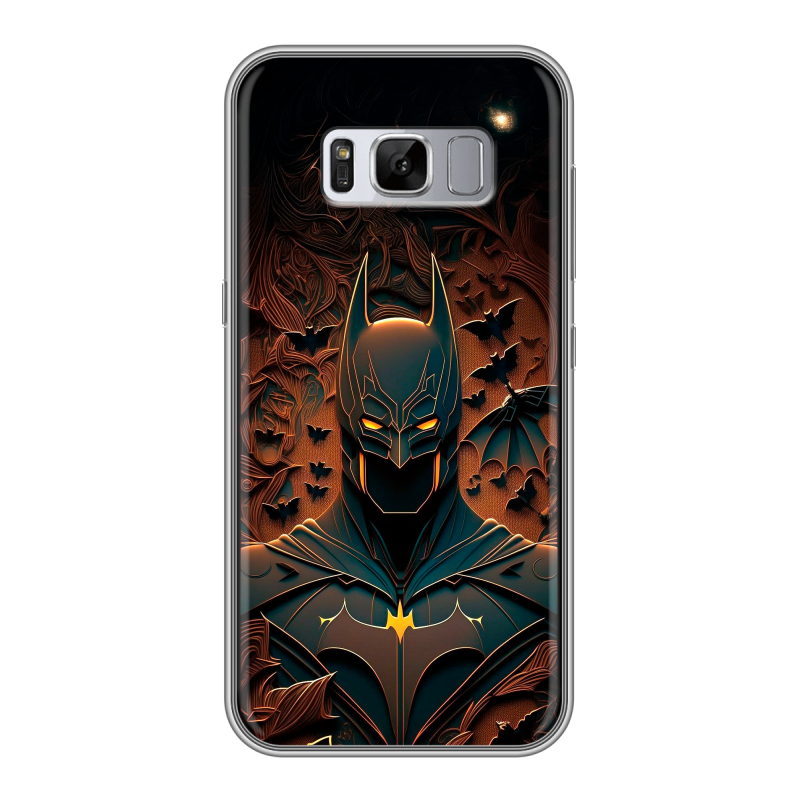 Силиконовый чехол на Samsung Galaxy S8 Plus с принтом Batman Бэтмен Силиконовый чехол на Samsung Galaxy S8 Plus с принтом Batman Бэтмен