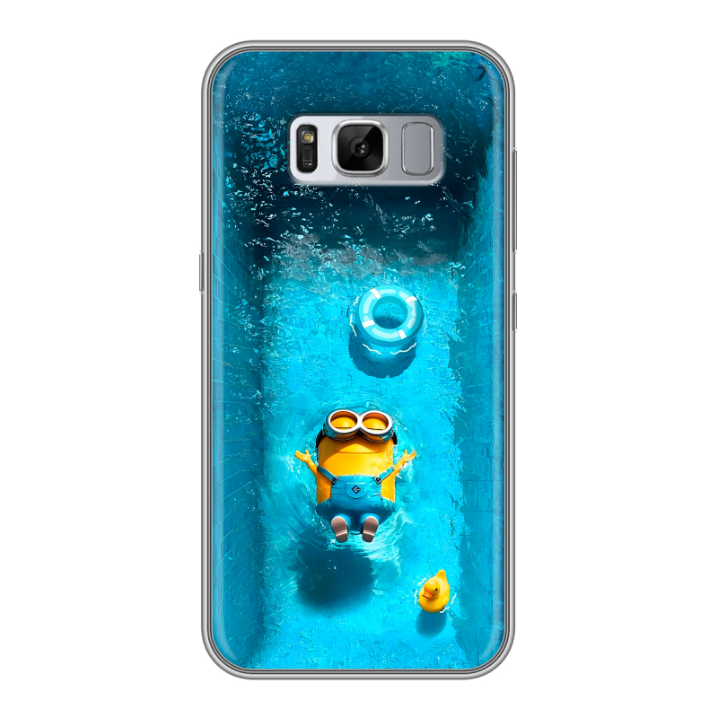 Силиконовый чехол на Samsung Galaxy S8 Plus с принтом Миньоны Силиконовый чехол на Samsung Galaxy S8 Plus с принтом Миньоны
