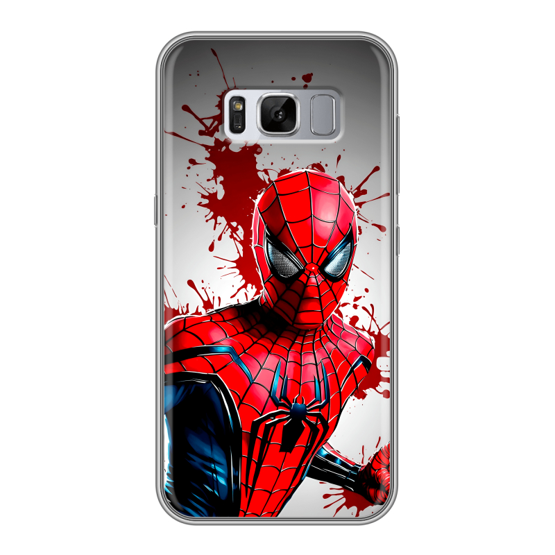 Силиконовый чехол на Samsung Galaxy S8 Plus с принтом Spiderman Человек паук Силиконовый чехол на Samsung Galaxy S8 Plus с принтом Spiderman Человек паук