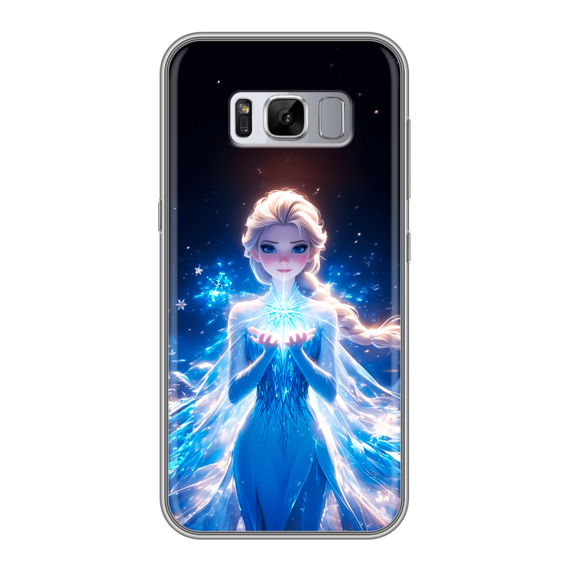Силиконовый противоударный чехол на Samsung Galaxy S8 Plus с принтом Холодное сердце Frozen Силиконовый противоударный чехол на Samsung Galaxy S8 Plus с принтом Холодное сердце Frozen
