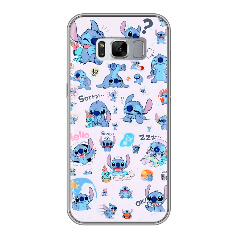 Силиконовый чехол на Samsung Galaxy S8 Plus с принтом Лило и Стич Силиконовый чехол на Samsung Galaxy S8 Plus с принтом Лило и Стич