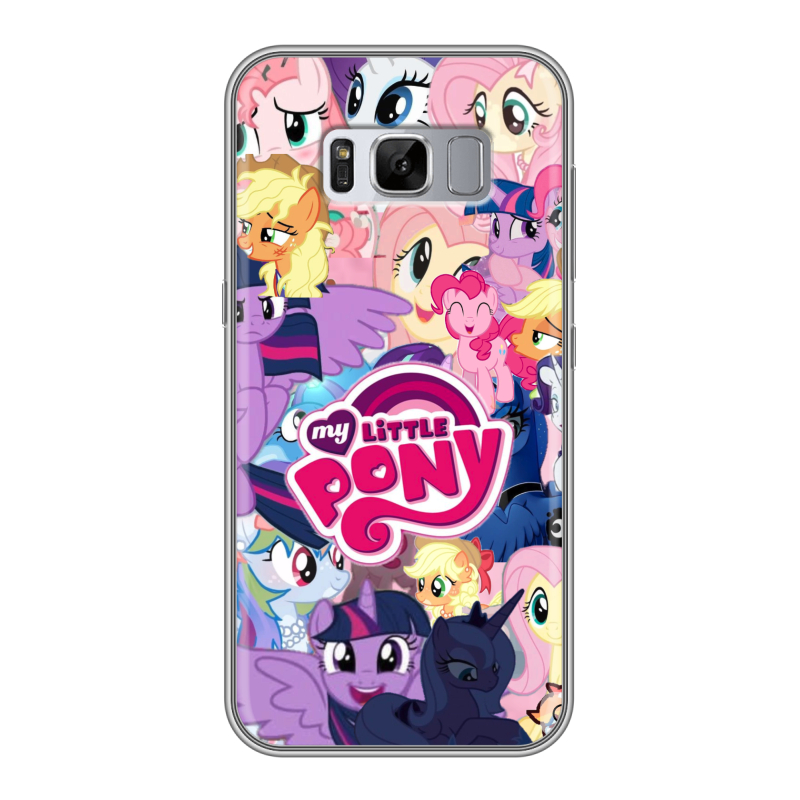 Силиконовый противоударный чехол на Samsung Galaxy S8 Plus с принтом My little pony Дружба чудо Силиконовый противоударный чехол на Samsung Galaxy S8 Plus с принтом My little pony Дружба чудо