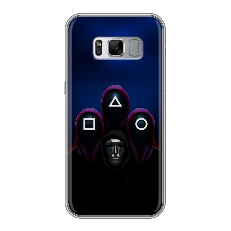 Силиконовый противоударный чехол на Samsung Galaxy S8 Plus с принтом Игра Кальмара Силиконовый противоударный чехол на Samsung Galaxy S8 Plus с принтом Игра Кальмара