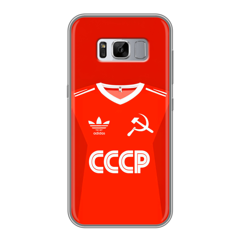 Силиконовый чехол на Samsung Galaxy S8 Plus с принтом Флаг Герб СССР Силиконовый чехол на Samsung Galaxy S8 Plus с принтом Флаг Герб СССР