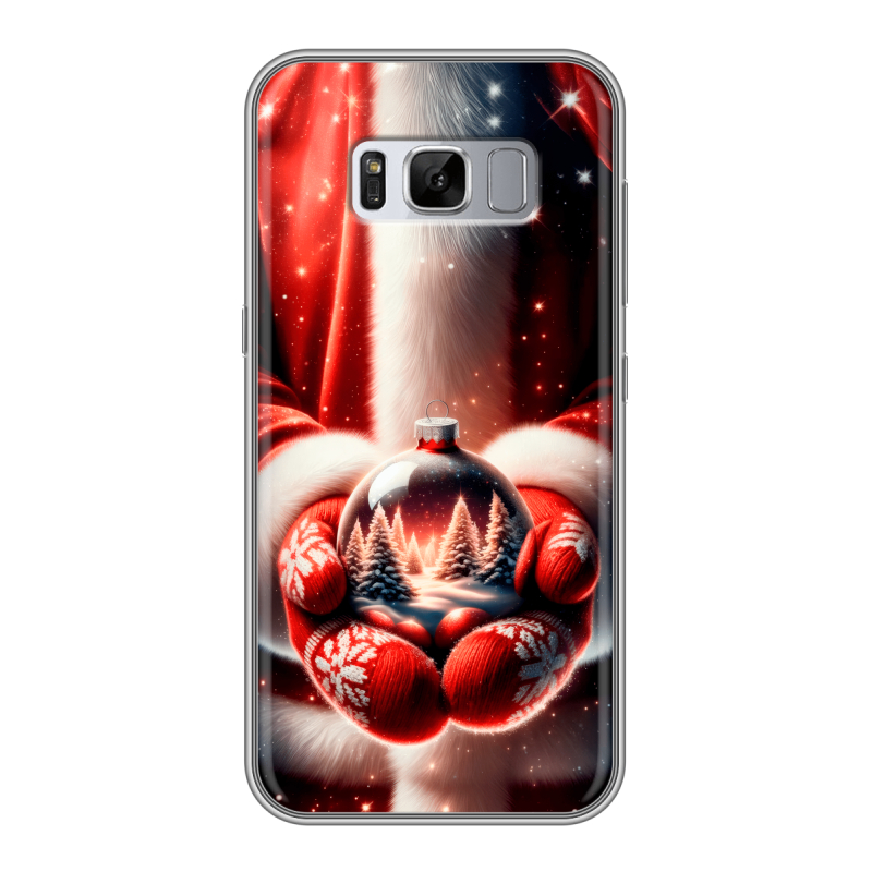 Силиконовый чехол на Samsung Galaxy S8 Plus с принтом Новый год Силиконовый чехол на Samsung Galaxy S8 Plus с принтом Новый год