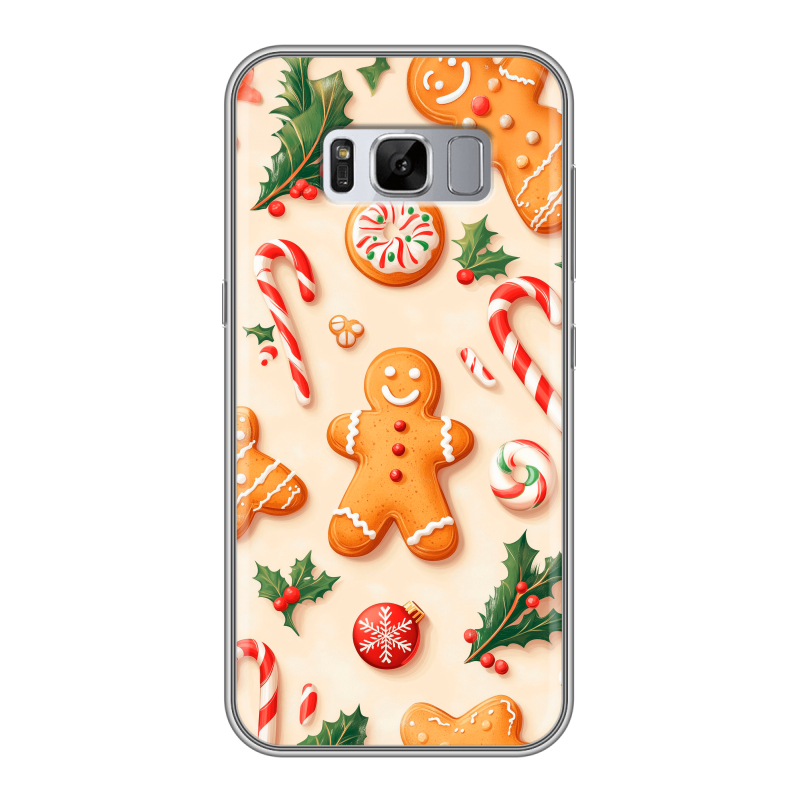Силиконовый чехол на Samsung Galaxy S8 Plus с принтом Новый год Силиконовый чехол на Samsung Galaxy S8 Plus с принтом Новый год