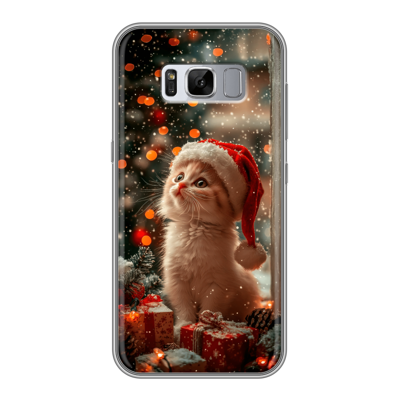 Силиконовый противоударный чехол на Samsung Galaxy S8 Plus с принтом Новый год Силиконовый противоударный чехол на Samsung Galaxy S8 Plus с принтом Новый год
