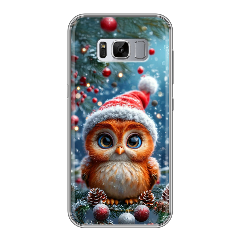 Силиконовый противоударный чехол на Samsung Galaxy S8 Plus с принтом Новый год Силиконовый противоударный чехол на Samsung Galaxy S8 Plus с принтом Новый год