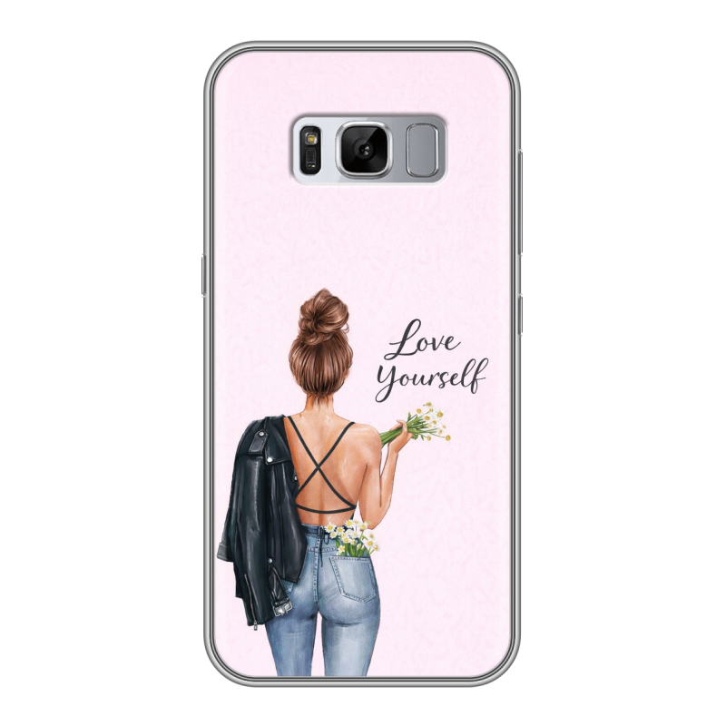 Силиконовый чехол на Samsung Galaxy S8 Plus с принтом женский Силиконовый чехол на Samsung Galaxy S8 Plus с принтом женский