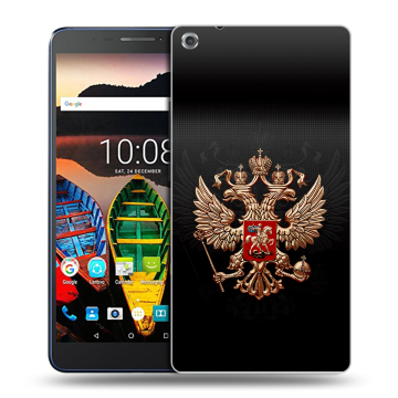 Силиконовый чехол на планшета Lenovo Tab 3 7 Plus с принтом Герб России Силиконовый чехол на планшета Lenovo Tab 3 7 Plus с принтом Герб России