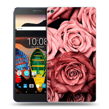 Силиконовый чехол на планшета Lenovo Tab 3 7 Plus с принтом Цветы розы Силиконовый чехол на планшета Lenovo Tab 3 7 Plus с принтом Цветы розы