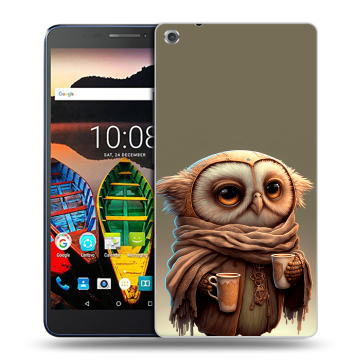 Силиконовый чехол на планшета Lenovo Tab 3 7 Plus с принтом Сова Силиконовый чехол на планшета Lenovo Tab 3 7 Plus с принтом Сова