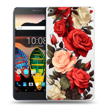 Силиконовый чехол на Lenovo Tab 3 7 Plus с принтом Розы Силиконовый чехол на Lenovo Tab 3 7 Plus с принтом Розы