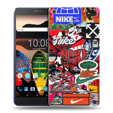 Силиконовый чехол на Lenovo Tab 3 7 Plus с принтом Найк Nike яркий Силиконовый чехол на Lenovo Tab 3 7 Plus с принтом Найк Nike яркий