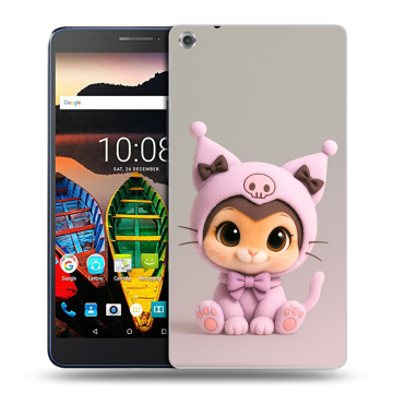 Силиконовый чехол на Lenovo Tab 3 7 Plus с принтом Куроми Kuromi Силиконовый чехол на Lenovo Tab 3 7 Plus с принтом Куроми Kuromi