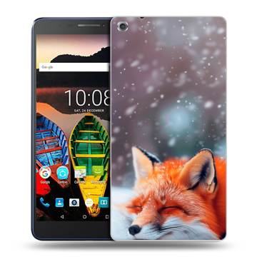 Силиконовый чехол на Lenovo Tab 3 7 Plus с принтом лиса