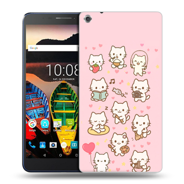 Силиконовый чехол на Lenovo Tab 3 7 Plus с принтом Hello Kitty Хелоу Кити Силиконовый чехол на Lenovo Tab 3 7 Plus с принтом Hello Kitty Хелоу Кити