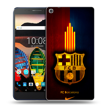 Силиконовый чехол на Lenovo Tab 3 7 Plus с принтом Барселона Barcelona