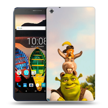 Силиконовый чехол на Lenovo Tab 3 7 Plus с принтом Шрек Shrek