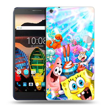 Силиконовый чехол на Lenovo Tab 3 7 Plus с принтом спанчбоб спанч боб Силиконовый чехол на Lenovo Tab 3 7 Plus с принтом спанчбоб спанч боб