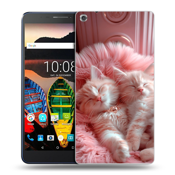 Силиконовый чехол на Lenovo Tab 3 7 Plus с принтом котята котики Силиконовый чехол на Lenovo Tab 3 7 Plus с принтом котята котики