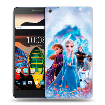 Силиконовый чехол на Lenovo Tab 3 7 Plus с принтом Холодное сердце Frozen Силиконовый чехол на Lenovo Tab 3 7 Plus с принтом Холодное сердце Frozen