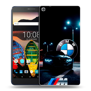 Силиконовый чехол на Lenovo Tab 3 7 Plus с принтом БМВ BMW Силиконовый чехол на Lenovo Tab 3 7 Plus с принтом БМВ BMW
