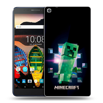 Силиконовый чехол на Lenovo Tab 3 7 Plus с принтом Майнкрафт Minecraft Силиконовый чехол на Lenovo Tab 3 7 Plus с принтом Майнкрафт Minecraft