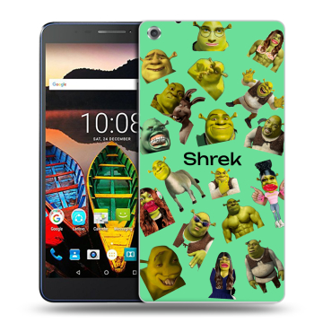 Силиконовый чехол на Lenovo Tab 3 7 Plus с принтом Шрек Shrek
