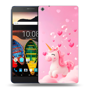 Силиконовый чехол на Lenovo Tab 3 7 Plus с принтом Единорог Силиконовый чехол на Lenovo Tab 3 7 Plus с принтом Единорог