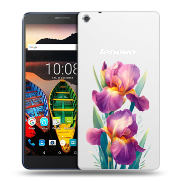 Силиконовый чехол на Lenovo Tab 3 7 Plus с принтом Цветы орхидеи