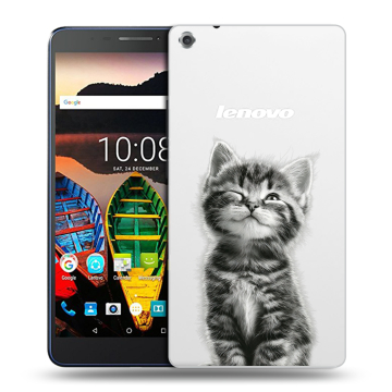 Силиконовый чехол на Lenovo Tab 3 7 Plus с принтом Котенок