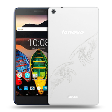Силиконовый чехол на Lenovo Tab 3 7 Plus с принтом Сотворение мира