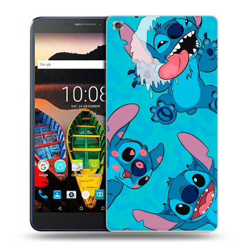 Силиконовый чехол на Lenovo Tab 3 7 Plus с принтом Лило и Стич