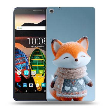 Силиконовый чехол на Lenovo Tab 3 7 Plus с принтом Лиса