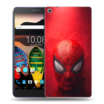 Силиконовый чехол на Lenovo Tab 3 7 Plus с принтом Spiderman Человек паук Силиконовый чехол на Lenovo Tab 3 7 Plus с принтом Spiderman Человек паук