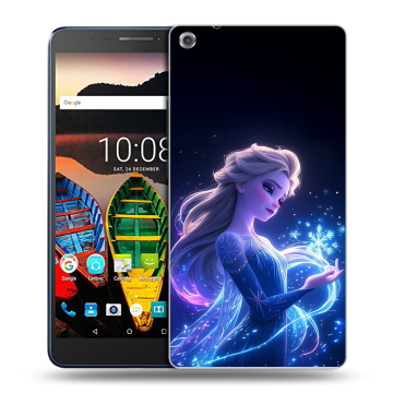 Силиконовый чехол на Lenovo Tab 3 7 Plus с принтом Холодное сердце Frozen Силиконовый чехол на Lenovo Tab 3 7 Plus с принтом Холодное сердце Frozen