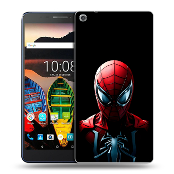 Силиконовый чехол на Lenovo Tab 3 7 Plus с принтом Spiderman Человек паук