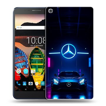 Силиконовый чехол на Lenovo Tab 3 7 Plus с принтом Mercedes Мерседес Силиконовый чехол на Lenovo Tab 3 7 Plus с принтом Mercedes Мерседес